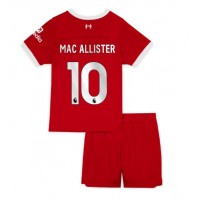 Otroški Nogometni dresi Liverpool Alexis Mac Allister #10 Domači 2023-24 Kratek Rokav (+ Kratke hlače)